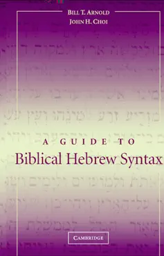 a guide to biblical hebrew syntax book cover image