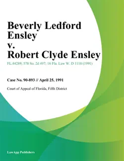 beverly ledford ensley v. robert clyde ensley book cover image