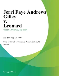 jerri faye andrews gilley v. leonard book cover image