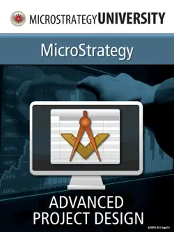 advanced project design for microstrategy architect book cover image