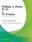 William A. Porter Et Al. v. W. Francis synopsis, comments