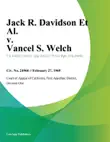 Jack R. Davidson Et Al. v. Vancel S. Welch synopsis, comments