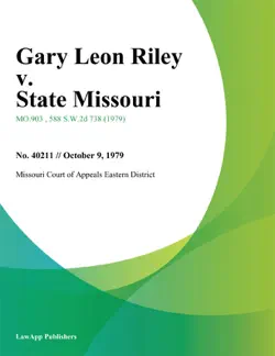 gary leon riley v. state missouri imagen de la portada del libro