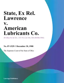 state, ex rel. lawrence v. american lubricants co. imagen de la portada del libro