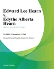 Edward Lee Hearn v. Edythe Alberta Hearn synopsis, comments