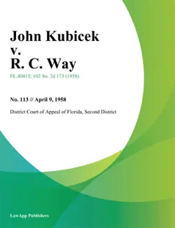 john kubicek v. r. c. way book cover image
