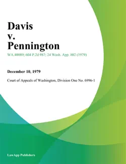 davis v. pennington book cover image