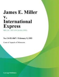 james e. miller v. international express book cover image