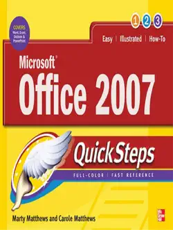 microsoft office 2007 quicksteps book cover image