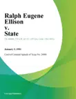 Ralph Eugene Ellison v. State sinopsis y comentarios