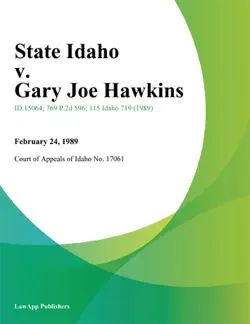 state idaho v. gary joe hawkins book cover image