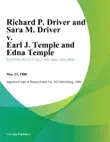 Richard P. Driver and Sara M. Driver v. Earl J. Temple and Edna Temple synopsis, comments