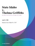 State Idaho v. Thelma Griffiths book summary, reviews and downlod