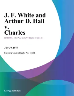 j. f. white and arthur d. hall v. charles book cover image