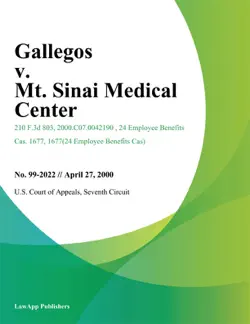 gallegos v. mt. sinai medical center book cover image