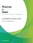 Warren v. State synopsis, comments