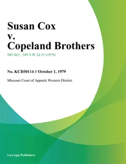 susan cox v. copeland brothers book cover image