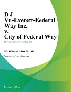 d j vu-everett-federal way inc. v. city of federal way book cover image