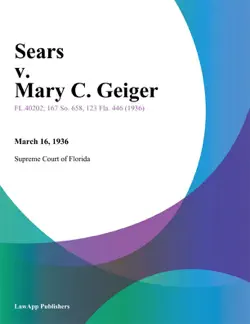 sears v. mary c. geiger book cover image