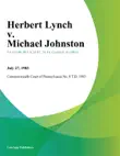 Herbert Lynch v. Michael Johnston synopsis, comments