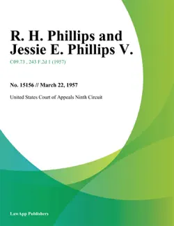 r. h. phillips and jessie e. phillips v. book cover image