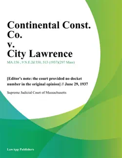 continental const. co. v. city lawrence imagen de la portada del libro