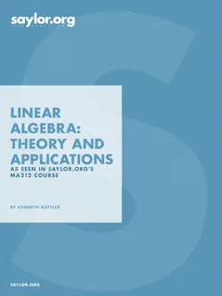 linear algebra: theory and applications book cover image