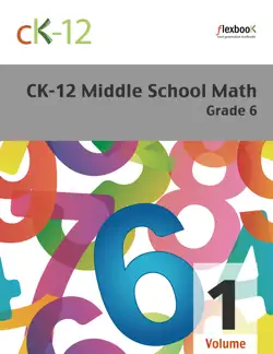 ck-12 middle school math - grade 6, volume 1 of 2 book cover image