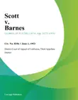 Scott v. Barnes synopsis, comments