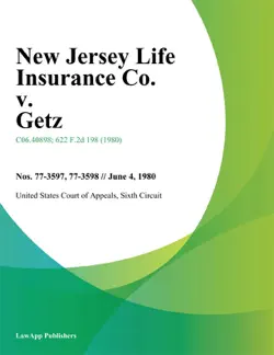new jersey life insurance co. v. getz book cover image