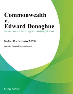 commonwealth v. edward donoghue book cover image