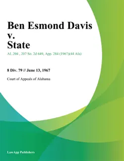 ben esmond davis v. state book cover image