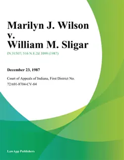 marilyn j. wilson v. william m. sligar book cover image