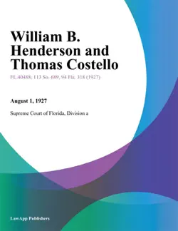 william b. henderson and thomas costello book cover image