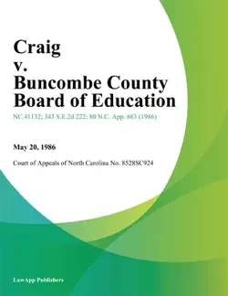 craig v. buncombe county board of education imagen de la portada del libro