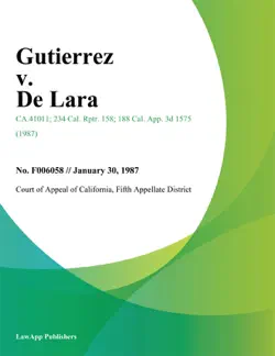 gutierrez v. de lara book cover image