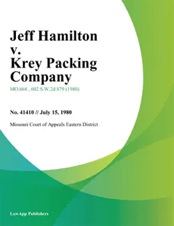 jeff hamilton v. krey packing company book cover image
