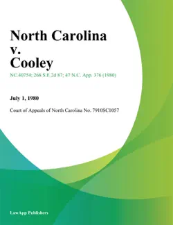 north carolina v. cooley imagen de la portada del libro