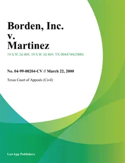 borden, inc. v. martinez book cover image