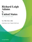 Richard Leigh Adams v. United States sinopsis y comentarios