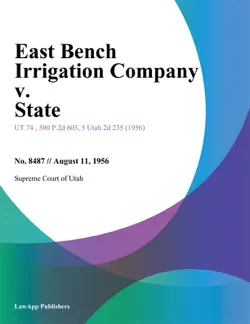 east bench irrigation company v. state imagen de la portada del libro