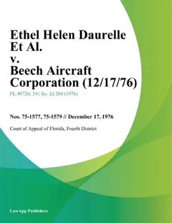 ethel helen daurelle et al. v. beech aircraft corporation imagen de la portada del libro