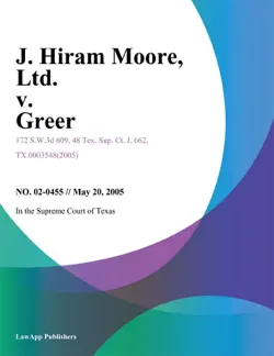 j. hiram moore, ltd. v. greer book cover image