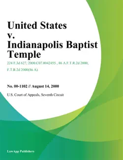 united states v. indianapolis baptist temple book cover image