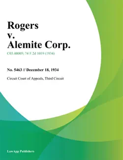rogers v. alemite corp. book cover image
