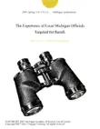 The Experience of Local Michigan Officials Targeted for Recall. synopsis, comments
