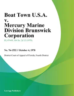 boat town u.s.a. v. mercury marine division brunswick corporation book cover image