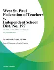 West St. Paul Federation of Teachers v. Independent School Dist. No. 197 synopsis, comments