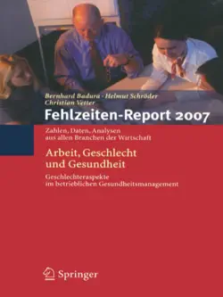 fehlzeiten-report 2007 book cover image