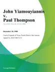 John Yiamouyiannis v. Paul Thompson sinopsis y comentarios